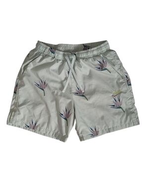 Nike NSW Light Mint Tropical Floral Print Swimtrunks Mens Small